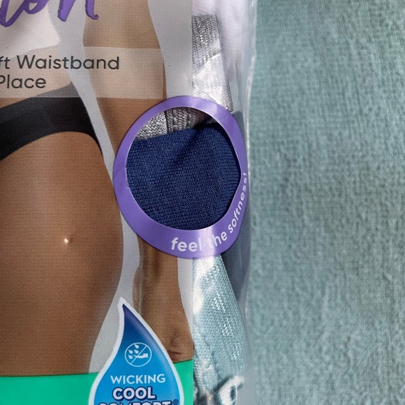 HANES Ultimate Breathable Cotton Bikinis Size 7 Tagless-7 pack - Picture 2 of 5